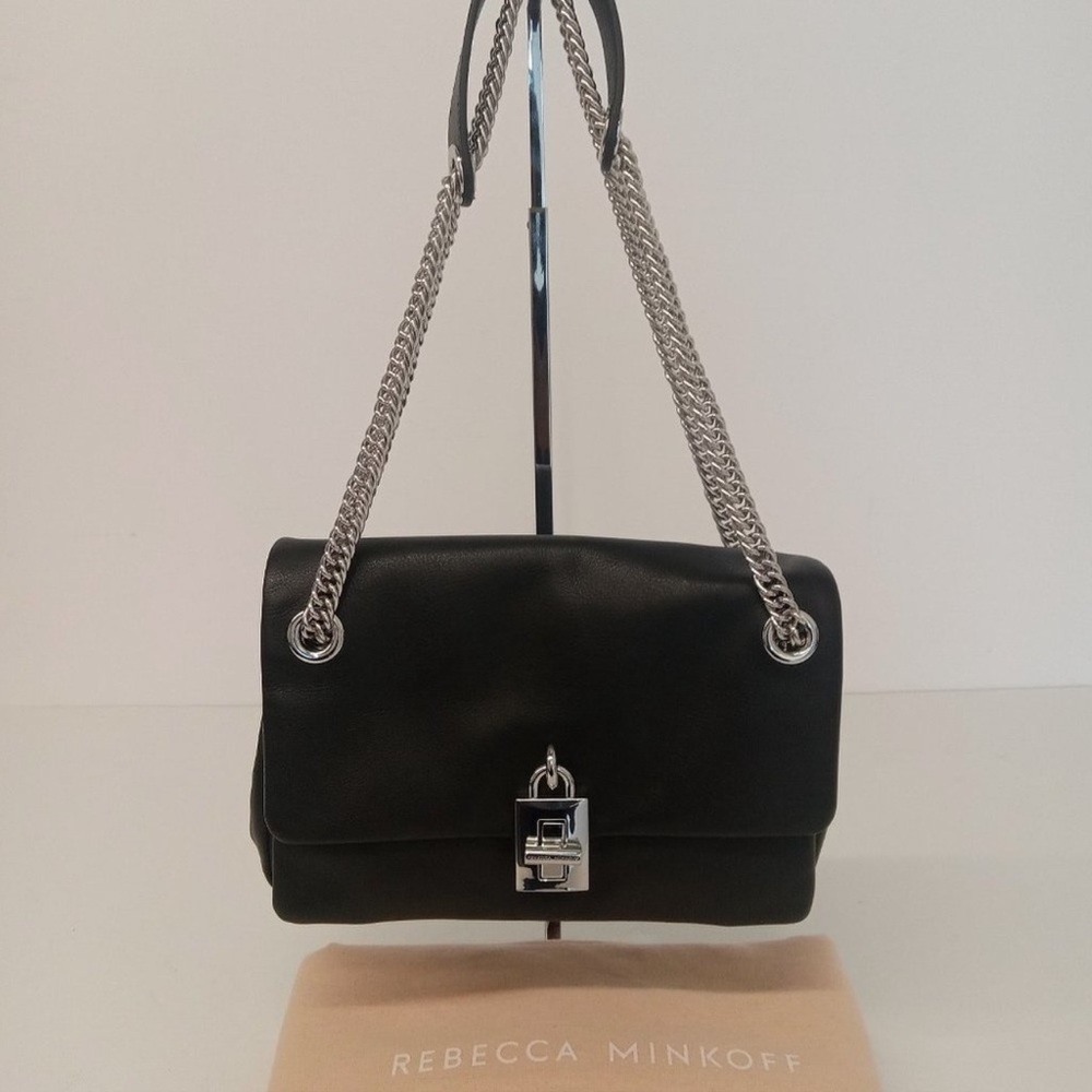 Rebecca Minkoff Edie Flap Black Leather Crossbody Bag NWOT